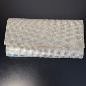 Elegant Silver Clutch Bag